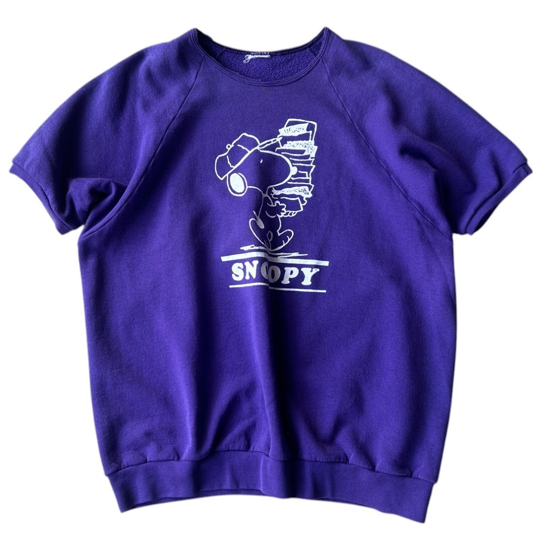 60-70's/SNOOPYスヌーピー/ビンテージスウェットTシャツ/L