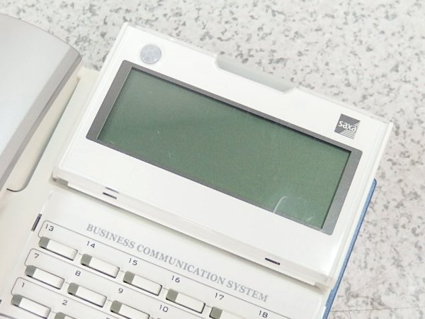 ■β Saxa/サクサ PLATIA PT1000ⅡProfessionar 主装置 + 18ボタン 標準電話機 TD710(W) 6台 バッテリー付き 【0509-02】_画像3