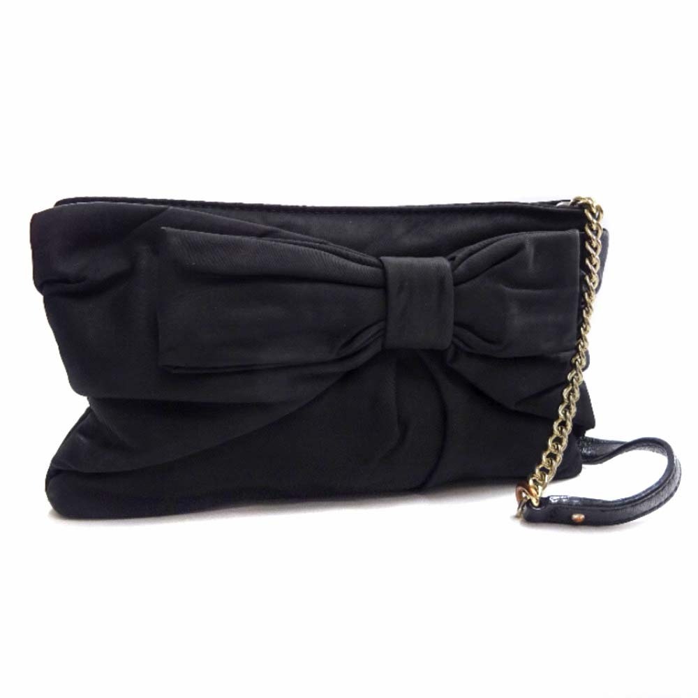  Kate Spade лента узор цепь сумка на плечо женский нейлон черный PXRU2267 б/у Kate Spade