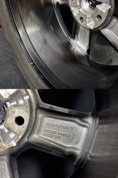 JEEP ラングラーサハラJL系 純正 7.5J-18 +44.45 127 5H ガンメタポリッシュ ブリヂストン DUELER H/T685 255/70R18 須賀川_画像10