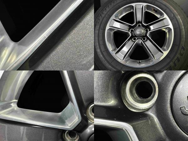 JEEP ラングラーサハラJL系 純正 7.5J-18 +44.45 127 5H ガンメタポリッシュ ブリヂストン DUELER H/T685 255/70R18 須賀川_画像4