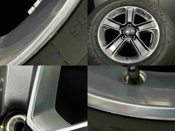 JEEP ラングラーサハラJL系 純正 7.5J-18 +44.45 127 5H ガンメタポリッシュ ブリヂストン DUELER H/T685 255/70R18 須賀川_画像6