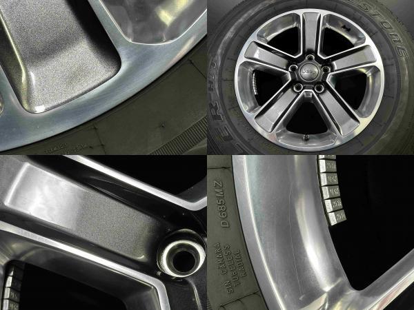 JEEP ラングラーサハラJL系 純正 7.5J-18 +44.45 127 5H ガンメタポリッシュ ブリヂストン DUELER H/T685 255/70R18 須賀川_画像8