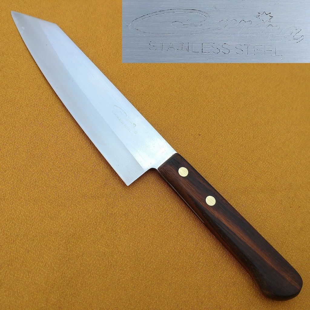 切付包丁 Carira STAINLESS STEEL 刃長約160㎜ 両刃 洋包丁 文化包丁 調(diào)理器具 刃物 【4060】