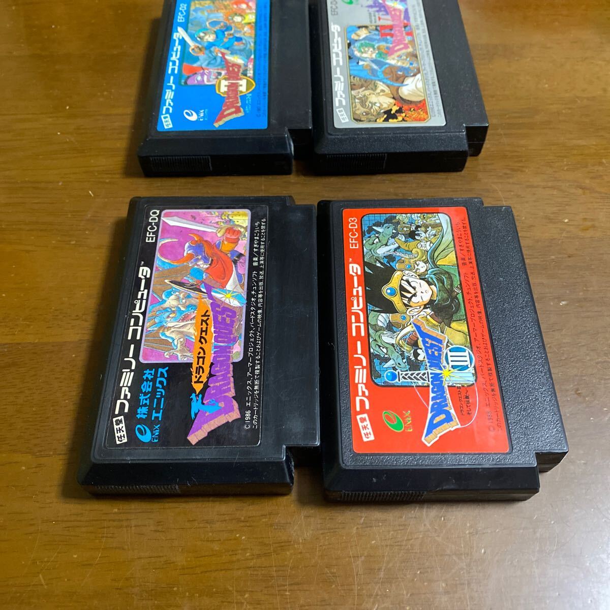 ファミコンソフト　ドラゴンクエスト1?4の4本セット