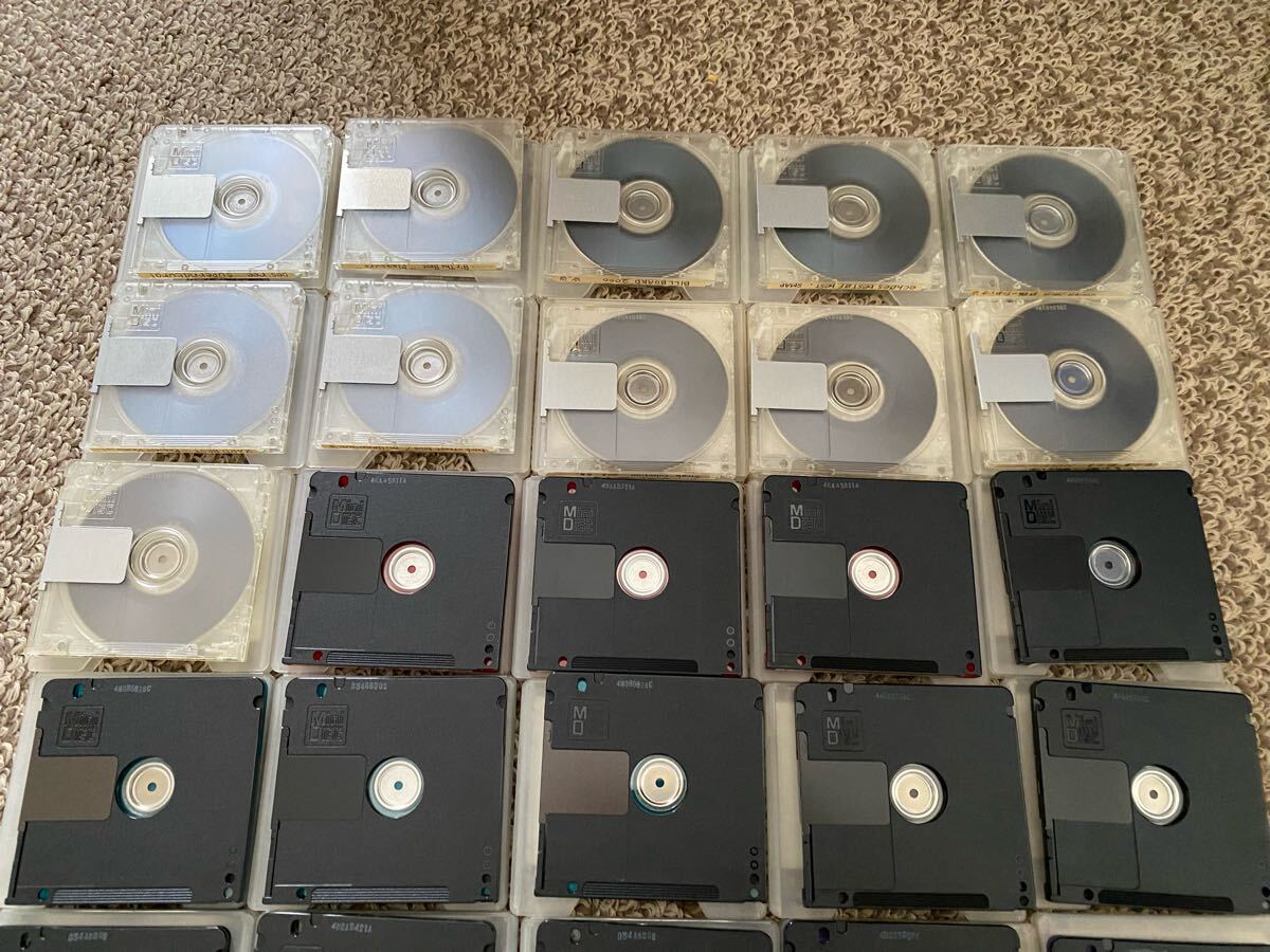 中古 美品 MD 33枚 74分 80分 SONY neige color Collection red hot