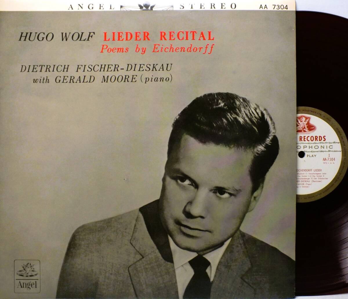 LP AA 7304 赤盤 ディートリッヒ?フィッシャー?ディースカウ　ヴォルフ　アイヒェンドルフ歌曲集 【8商品以上同梱で送料無料】2505