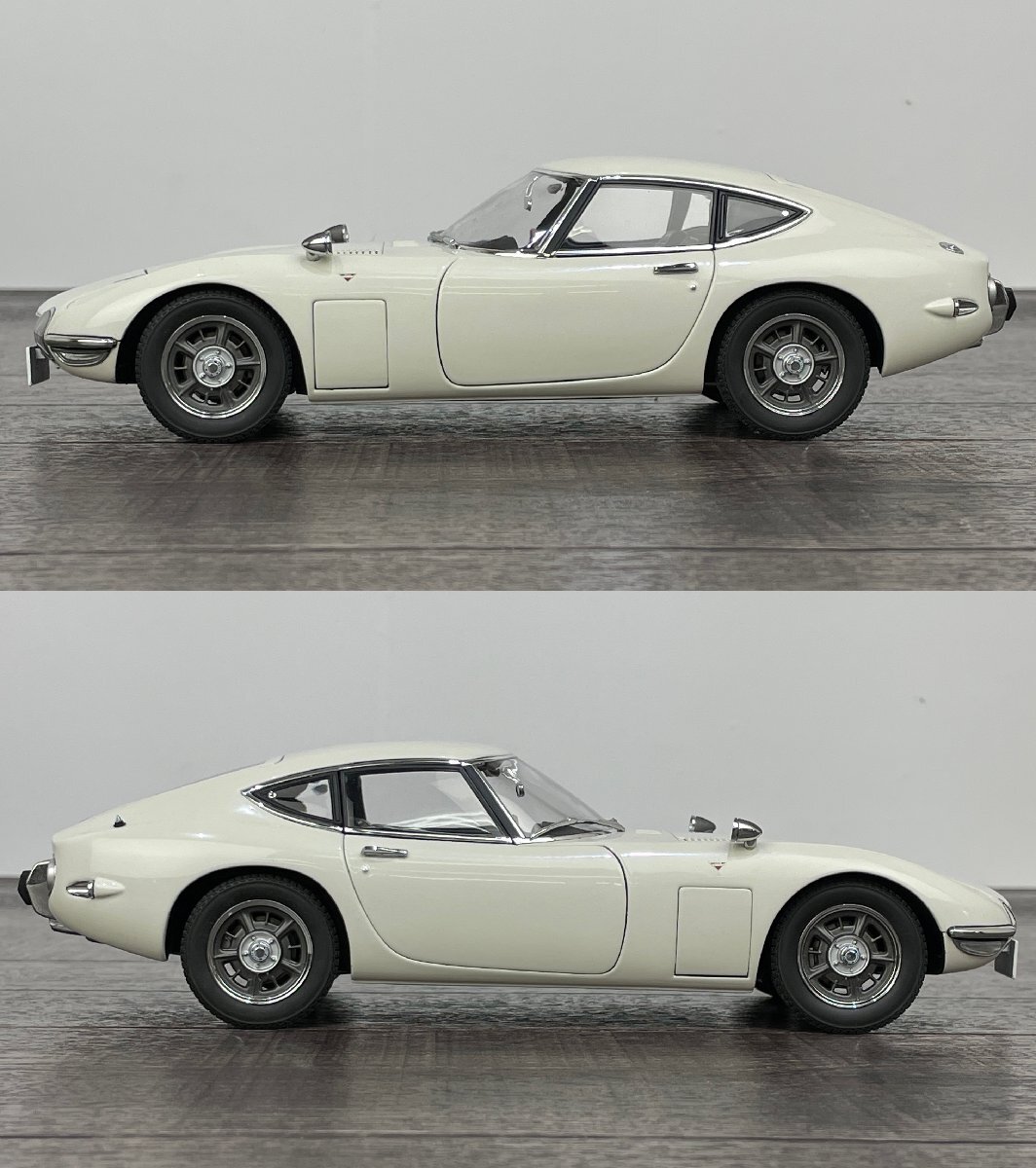 中古◆トヨタ 2000GT AUTOart MILLENNIUM 1/18 オートアートミレニアム ミニカー ホワイト TOYOTA◆F0833
