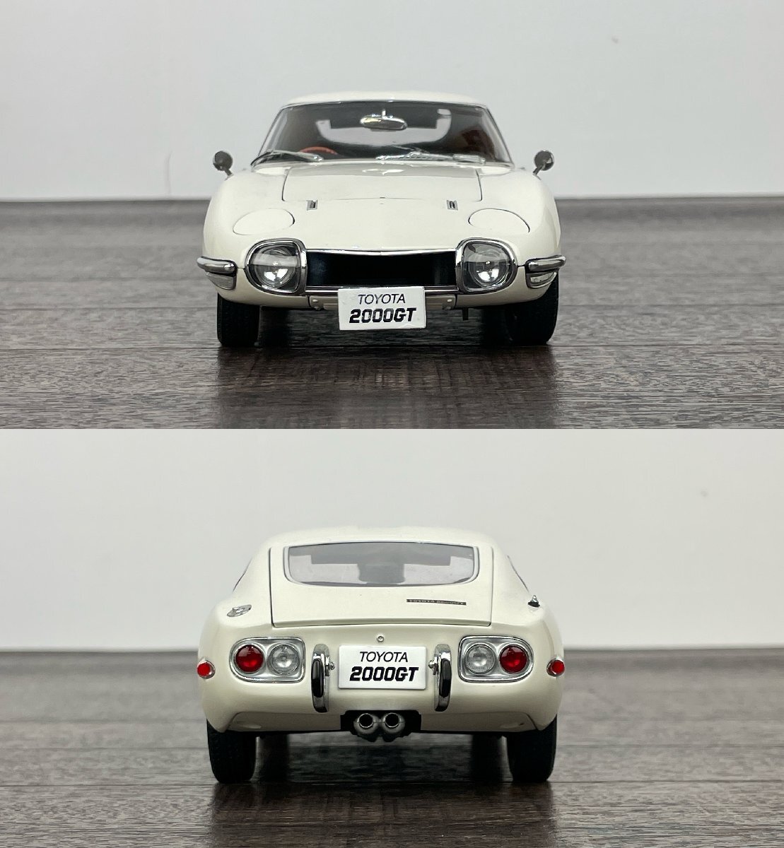中古◆トヨタ 2000GT AUTOart MILLENNIUM 1/18 オートアートミレニアム ミニカー ホワイト TOYOTA◆F0833