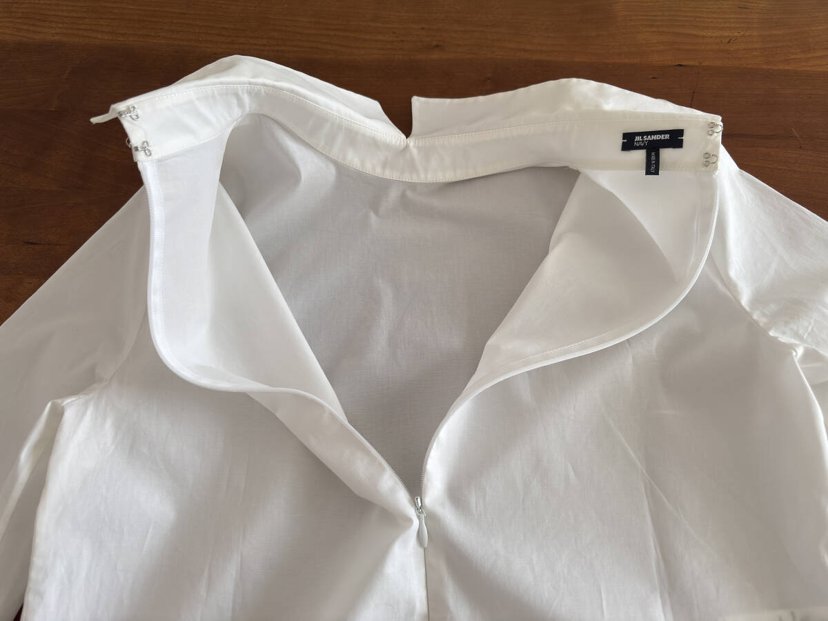 JIL SANDER NAVY（ジル サンダー ネイビー）半袖カットソー 38 ホワイト ご自宅で洗濯できます
