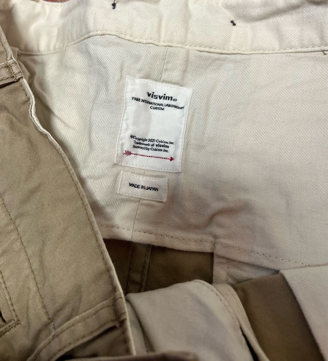 VISVIM 0120105008005 CAMAS BRACES PANTS WD サスペンダー付パンツ BEIGE 2 