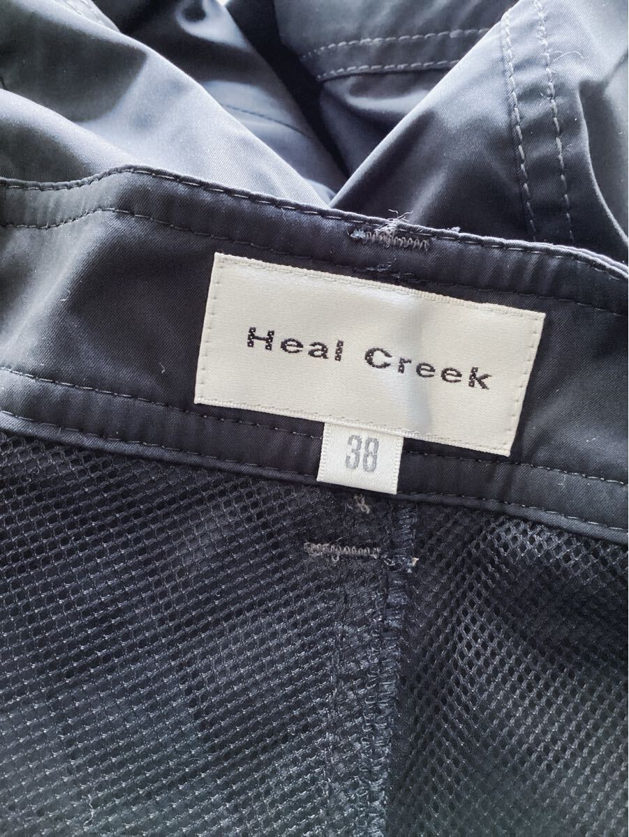 【Heal Creek】ヒールクリーク ストレッチパンツ ブラック 黒 ゴルフウエア 38サイズ_画像9