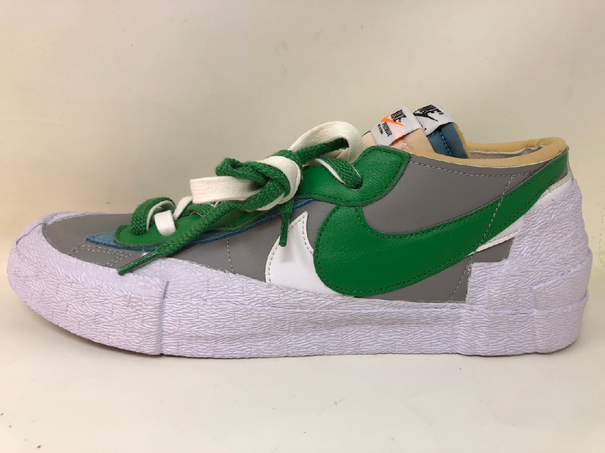 ◆NIKE × SACAI BLAZER LOW CLASSIC GREEN ナイキ サカイ ブレザー ロー クラシックグリーン DD1877-001 29.5cm/中古◆11014★