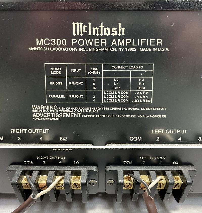 ▽引取限定 取引條件あり McIntosh マッキントッシュ MC300 POWER AMPLIFIER ステレオ パワーアンプ 中古?現(xiàn)狀品?通電のみ▽012610