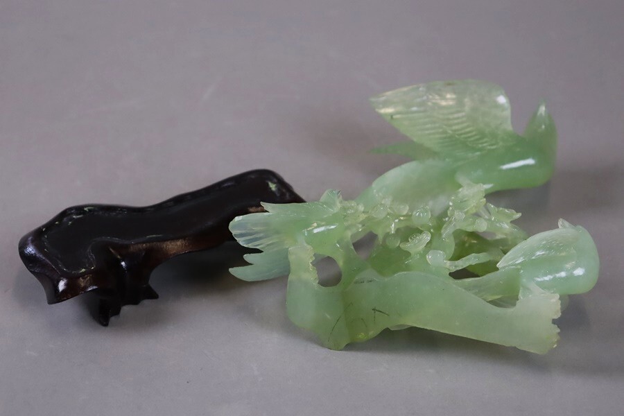 Amazon.co.jp: 中国 玉石翡翠彫刻 白菜 置物 約2.4kg 金線象嵌
