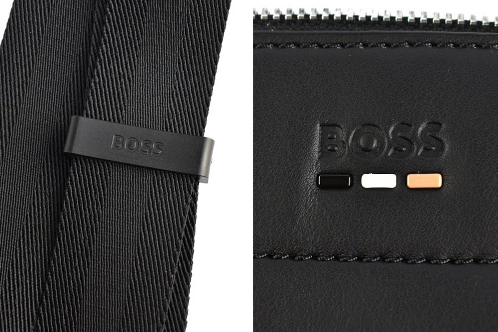 【6萬?新品】ユニセックス【ヒューゴ?ボス】シグネチャーストライプ ショルダーバッグ　　　1円～