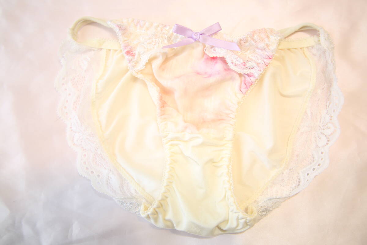 新品☆フルバック☆レモンシャーベット☆パステル☆リボン☆紐パン☆とろける☆清楚系女子☆M☆撮影會(huì)☆個(gè)撮☆エコ☆整理品☆匿名