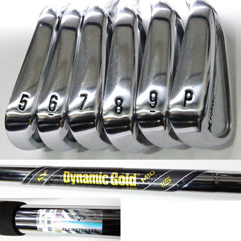 ★美品！アイアンセット★ Callaway キャロウェイ X FORGED アイアン / #5～PW 6本セット ◆ Dynamic Gold MID 115 (S200) 仕様