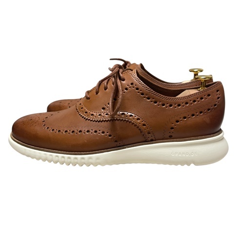 【新品】COLE HAAN コールハーン ゼログランド ウイングチップ シューズ 10M ブラウン 茶 ZERO GRAND