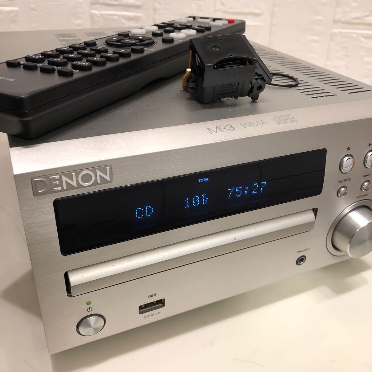 DENONCDレシーバー RCD-M39 リモコン付 ピックアップレンズ新品 DENON CDレシーバー RCD-M39 ピックアップレンズ新品 リモコン付