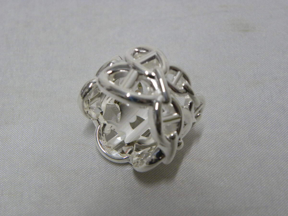  Hermes *she-n Dunk ru Anne sheneGM 54 примерно 14 номер * кольцо кольцо серебряный.925*HERMES Chaine d'ancre* новый товар * подлинный товар 