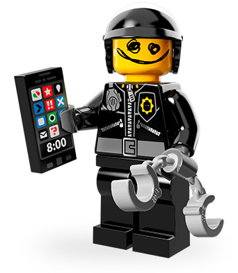 ★LEGO★ミニフィグ【THE LEGO MOVIE】Scribble-Face Bad Cop(7100407)