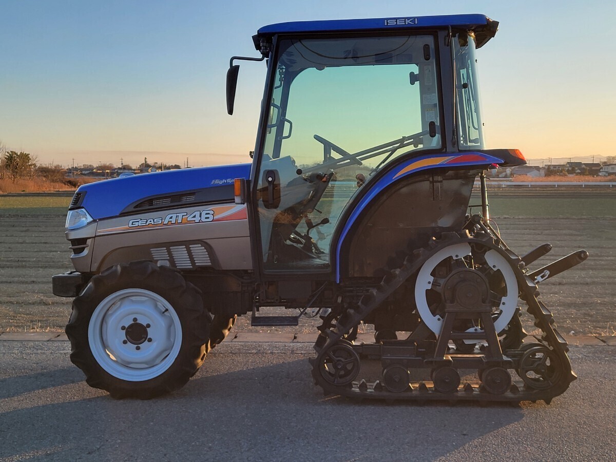  Iseki se микро высокая скорость трактор AT46 * 46 лошадиные силы * 1016Hrs * 4WD * кондиционер кабина * внешний гидравлический брать выход автоматика горизонтальный автоматика . глубокий 