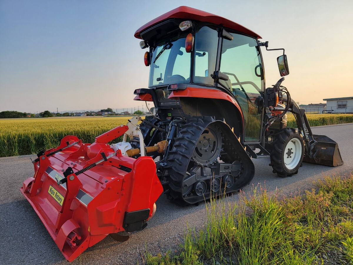  Kubota трактор power Claw KL34R * фронтальный погрузчик * автоматика . глубокий горизонтальный * 34 лошадиные силы * кондиционер 4WD * Nipro роторный SX1908