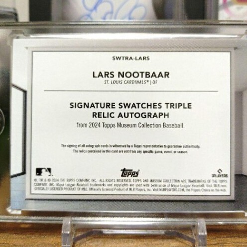 Lars Nootbaar サイン トリプルレリックカード 10シリ
