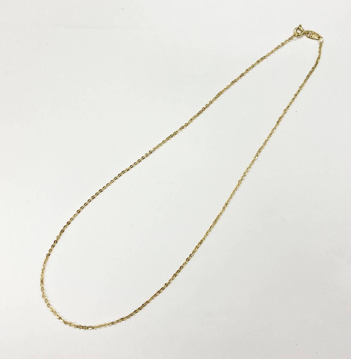 K18 43cm 2.7g ネックレス 18金　ゴールド