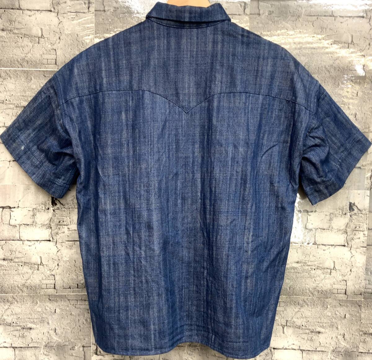 UNION MADE GRAPHIT LAUNCH ユニオン メイド グラフィック ランチ デニムシャツ インディゴ 半袖Tシャツ ネイビー