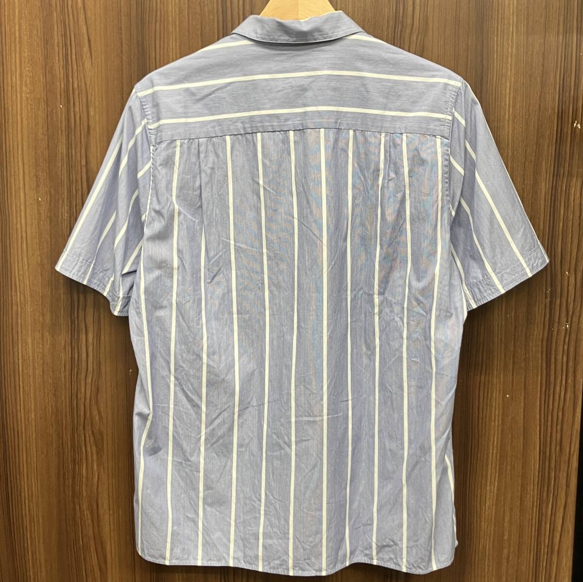 KNOTT × TOMORROWLAND/ノット 57-01-81-01019 18ss 半袖シャツ ハーフジップ ブルー系 サイズ1 日本制