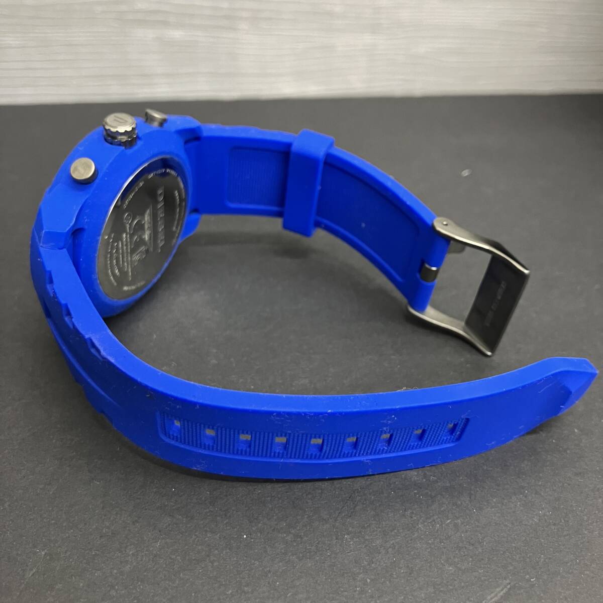 DIESEL ARM BAR HYBRID ディーゼル DZT-1017 スマートウォッチ 腕時計 ブルー ラバー 箱あり 電池あり_画像7