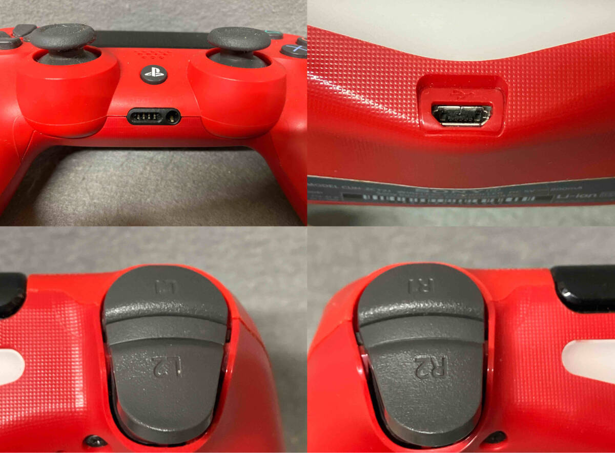 ジャンク ワイヤレスコントローラー(DUALSHOCK 4) マグマ・レッド_画像8