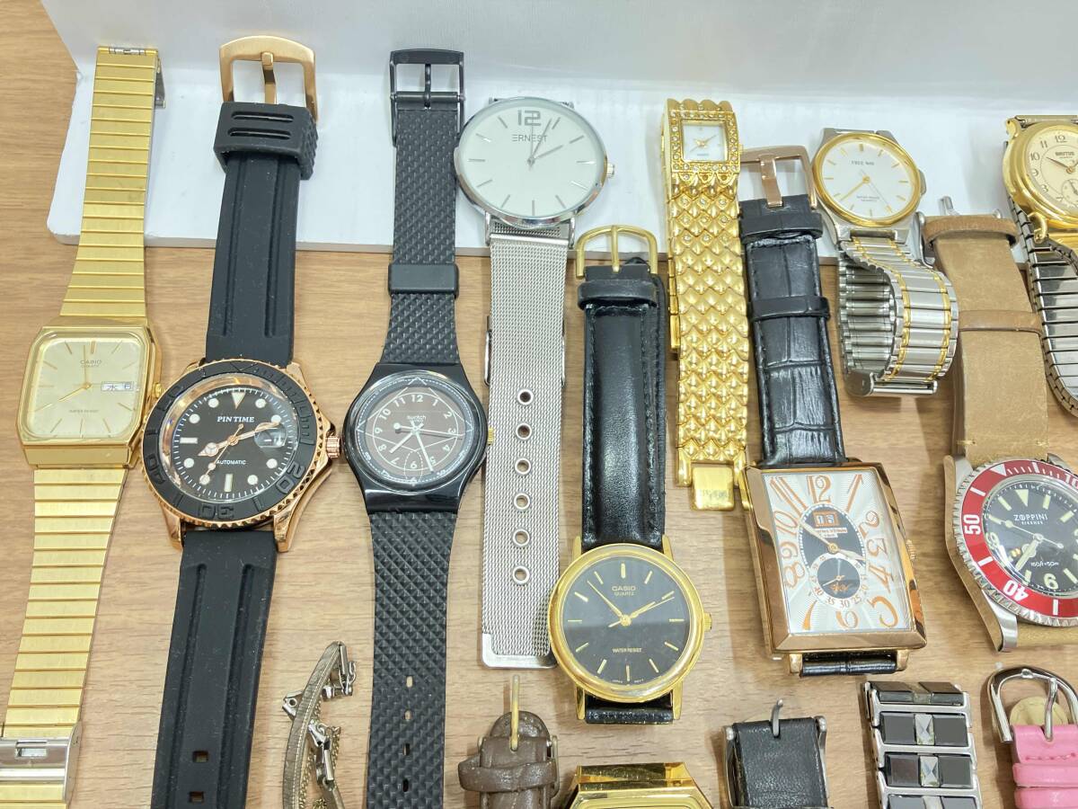 ジャンク ジャンク 腕時計 SEIKO CASIO REGUNO Baby-G ティンカーベル Disney エルモ スヌーピー CITIZEN ZOPPINI swatch など50點