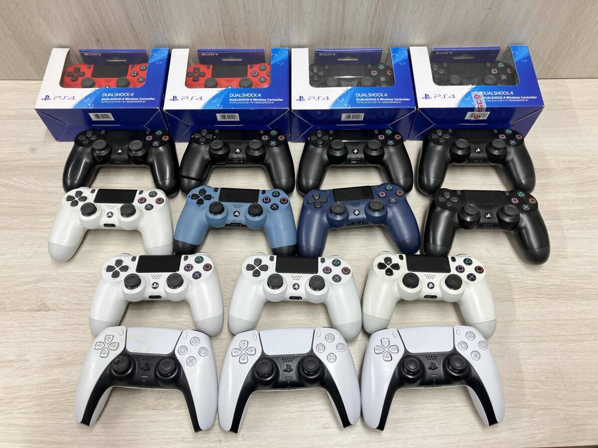 売れ筋介護用品も! ジャンク SONY PS4・PS5 コントローラー まとめて18個 内3個 アクセサリ、周辺機器