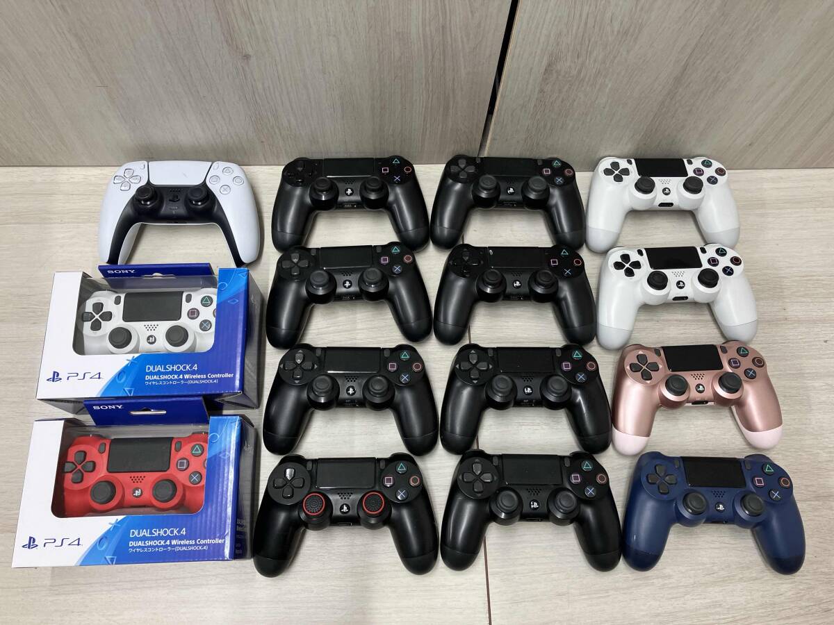 オープンセール 福袋 SONY ジャンク PlayStation4 、PS5 14個 コントローラー アクセサリ、周辺機器