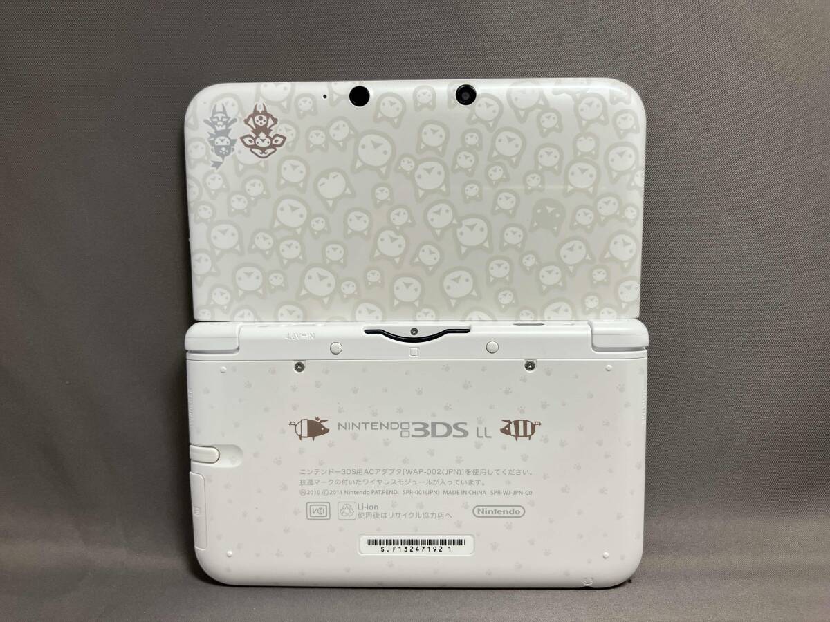 食品・日用品 半額ストア ニンテンドー3DS LL アイルーホワイト モンスターハンター4 本体 ニンテンドー3DS LL本体