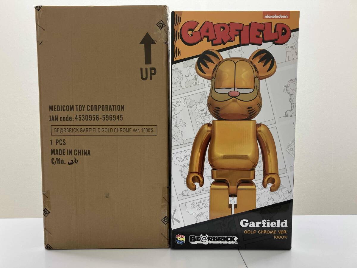メディコム・トイ GARFIELD GOLD CHROME Ver. 1000% BE@RBRICK