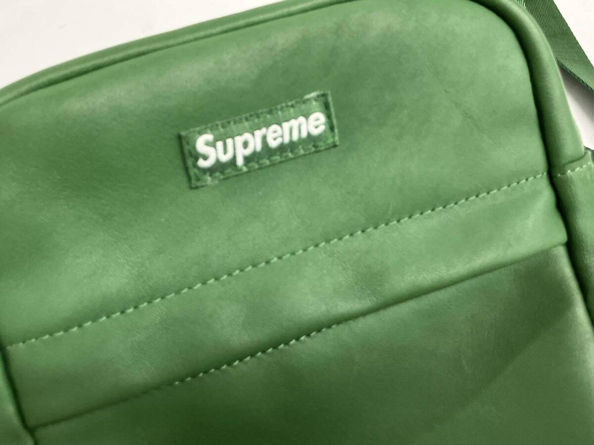 Supreme Leather Shoulder Bag Green シュプリーム ショルダーバッグ レザー グリーン