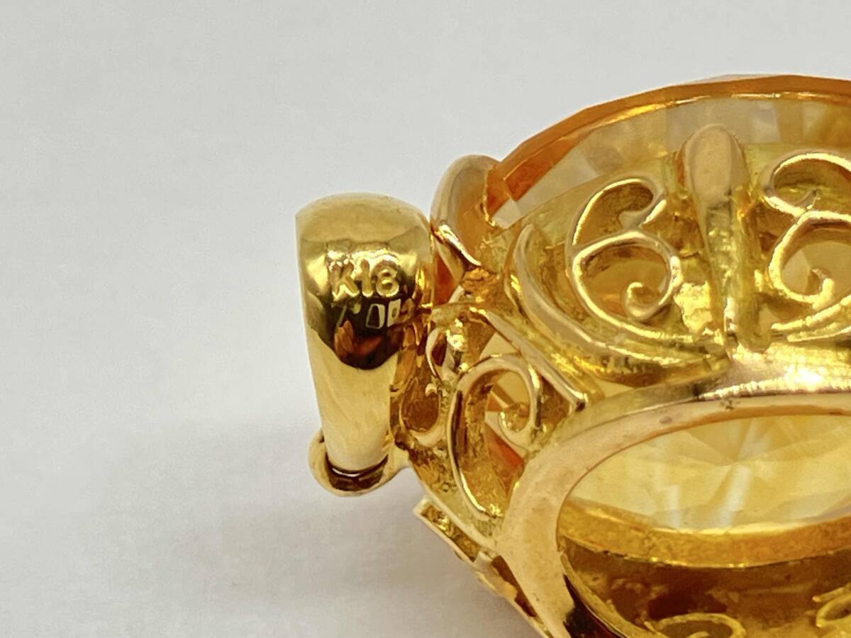 K18／トップ／トパーズ／6.0g_画像5