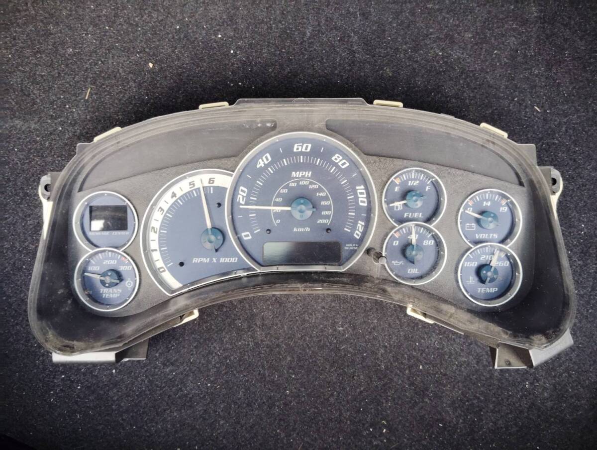 【純正】 エスカレード 1GYEK 2004年式 スピードメーター キャデラック ハマー H2 サバーバン GMT800 6.0L　6L メーター 91702mi マイル