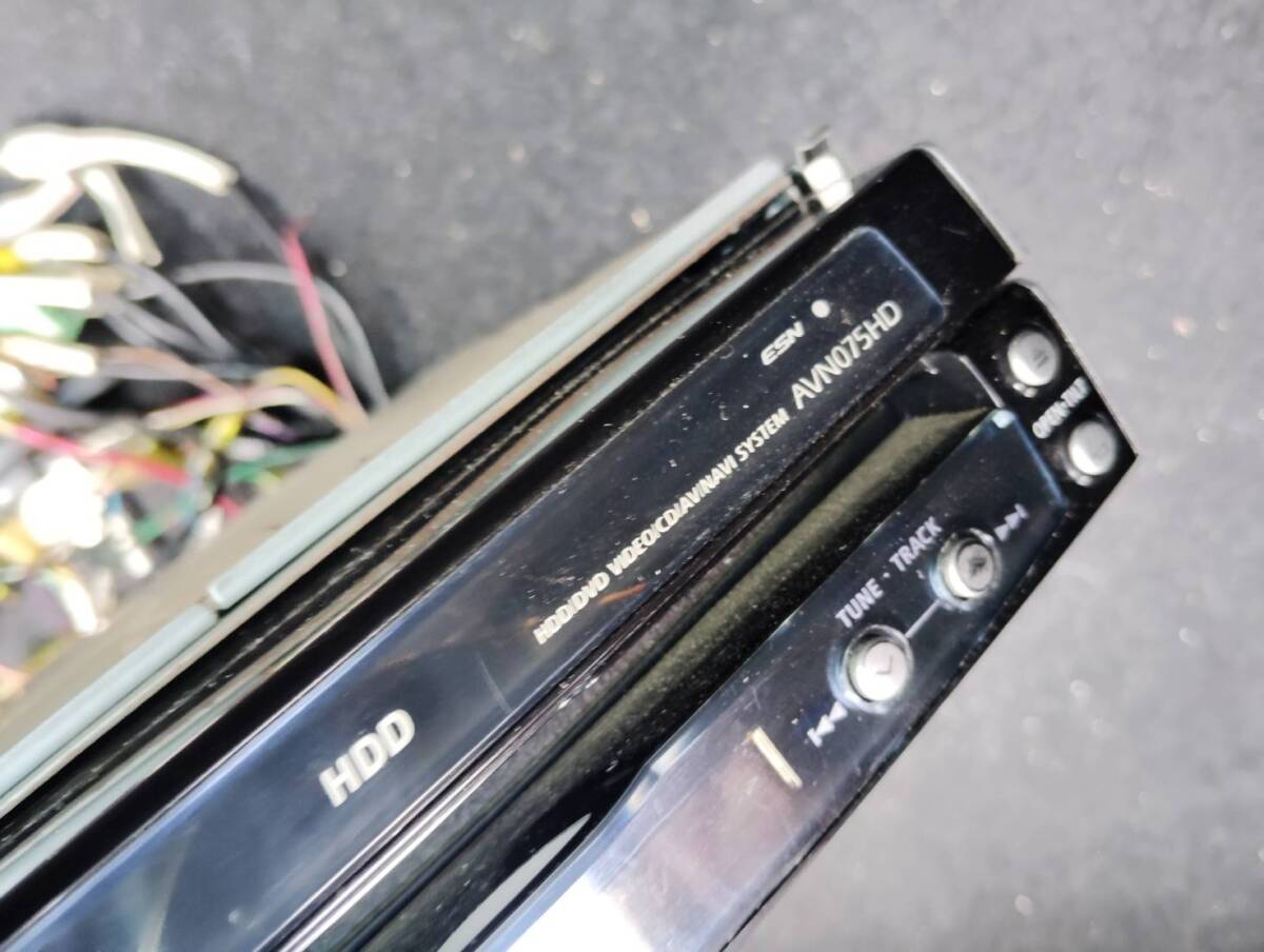 イクリプス AVN075HD インダッシュモニター HDDナビ カーナビ ナビ CD DVD オーディオ 通電OK ECLIPSE 