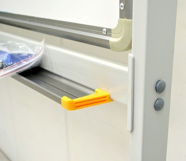 ※ 送料無料（離島を除く條件あり）アウトレット新品 腳付き 両面 無地 回転式 ホワイトボード 1800x900 A面スチール / Ｂ面スチール 　