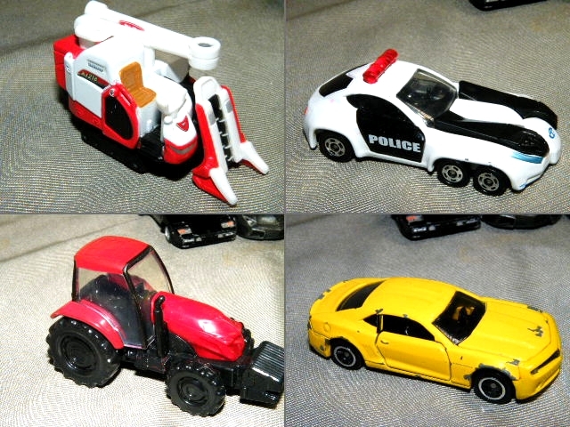 x品名x トミー トミカ トラクター農業コンバイン乗用車パトカー+他のスポーツカー特殊車両=各種まとめ売りセット♪ミニカー自動車カー玩具_画像2