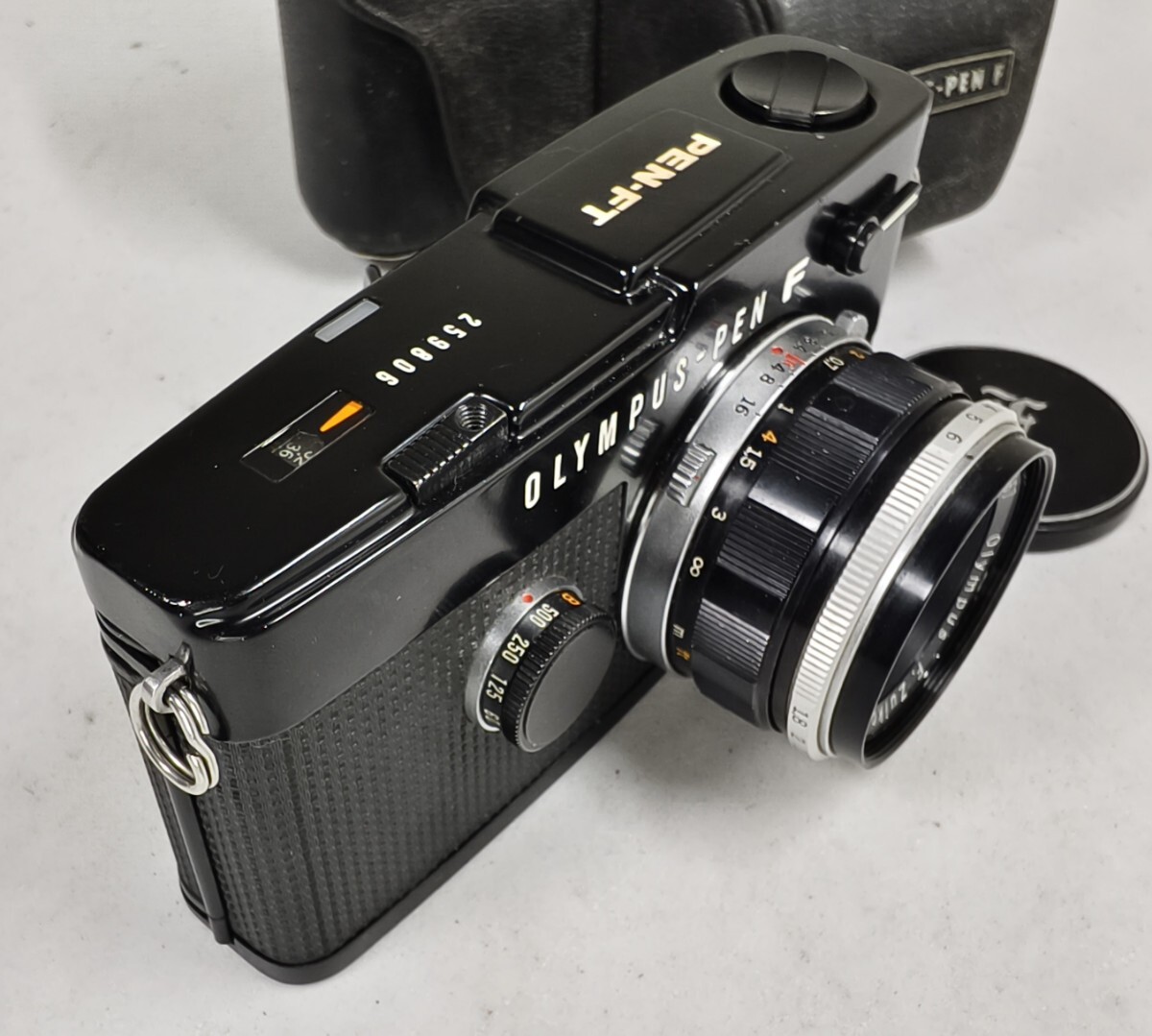 【リサイクル】 OLYMPUS PEN-FT ブラック Zuiko38mm レンズ付き オリンパス フィルムカメラ 1円スタート売り切りジャンク品 レトロ骨董品