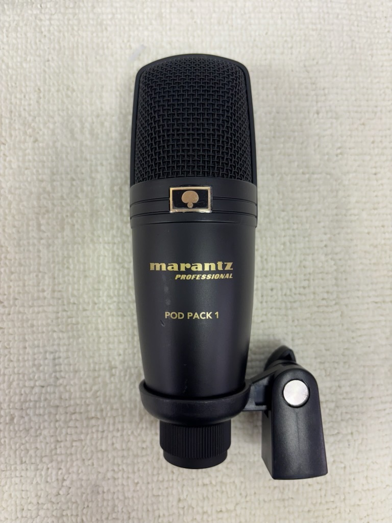 F121 美品中古 動確済 marantz クランプタイプ ブームアームスタンド付屬 USBマイク コンデンサーマイク 単一指向性 Pod Pack 1