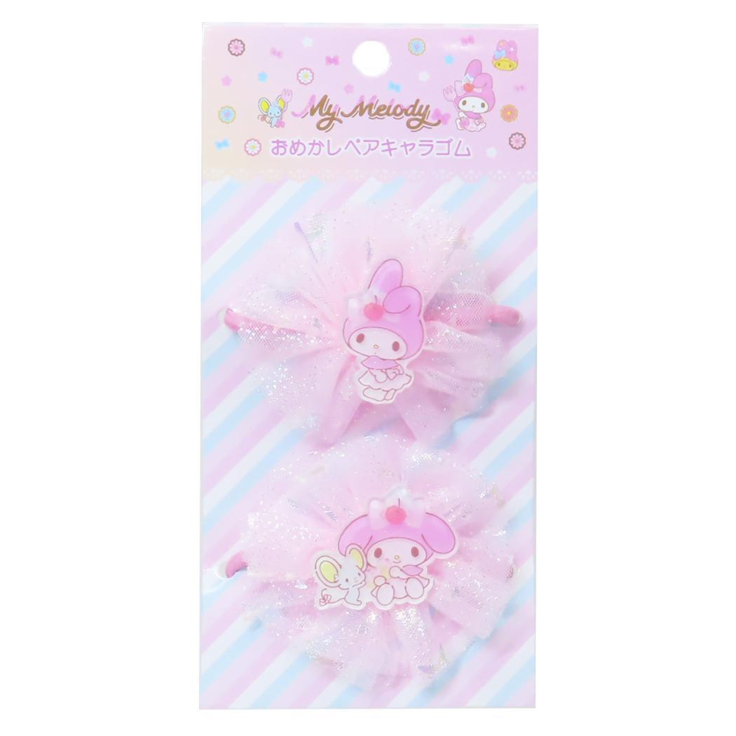 マイメロディ ヘアアクセ おめかしペアキャラゴム サンリオ ユニック 子ども ヘアアレンジ かわいい キャラクター グッズ
