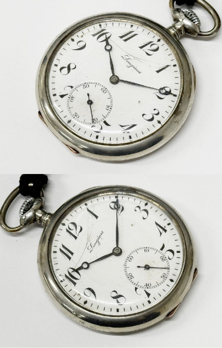 稼働品 LONGINES ロンジン 15石 手巻き 懐中時計 スモセコ 0.900