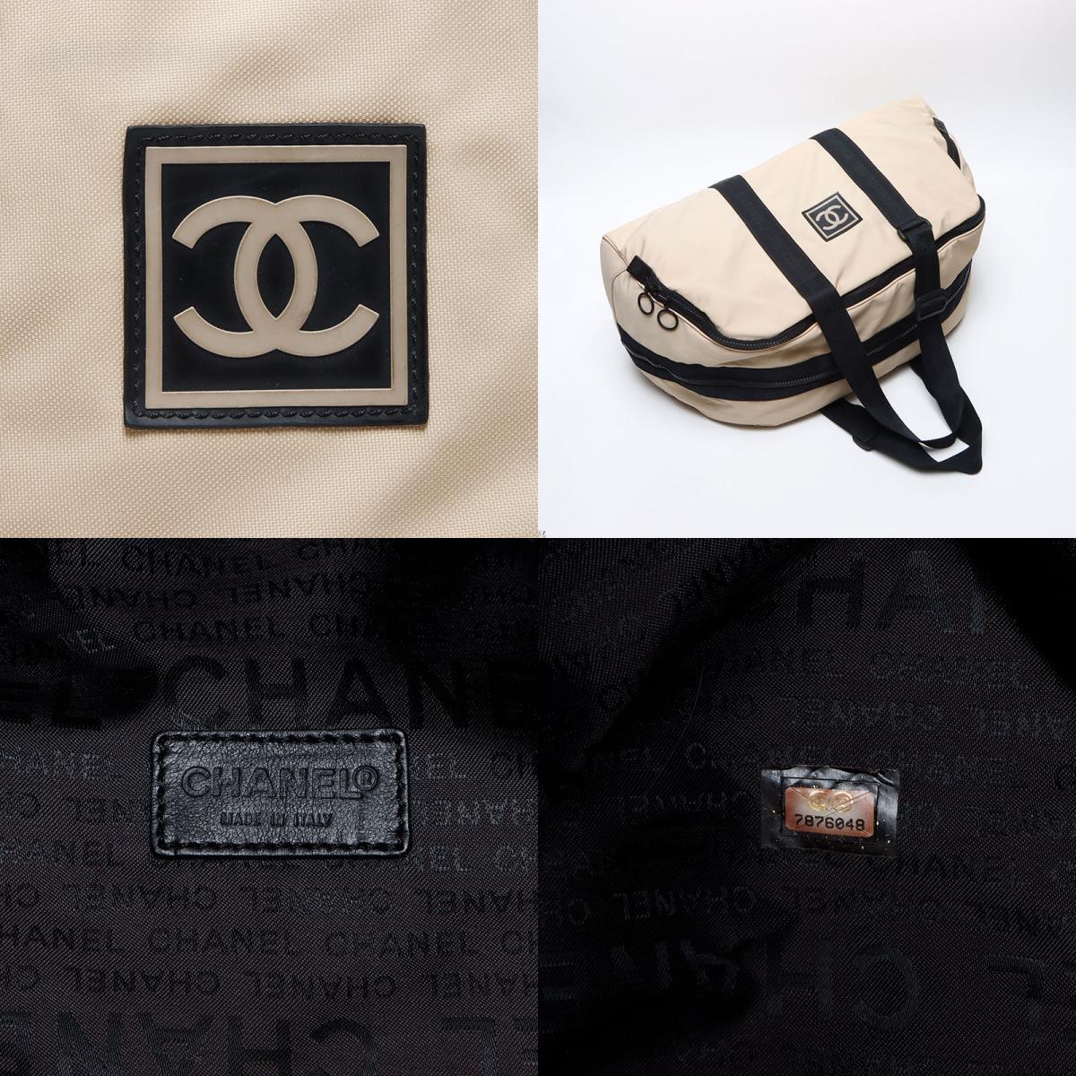  Chanel CHANEL сумка "Boston bag" sportsline бежевый 
